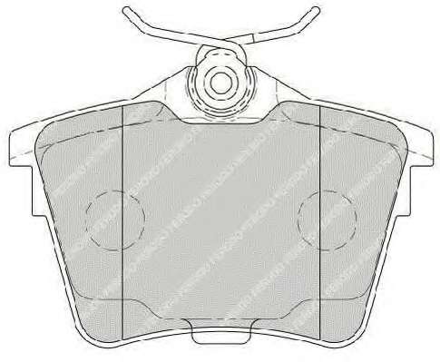 FERODO PEUGEOT гальмівні колодки задн.(без електронного стоян.гальма) 407,607 04-,Citroen C5 III 08-