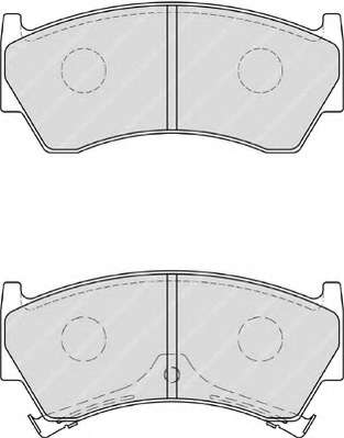 Комплект тормозных колодок, дисковый тормоз