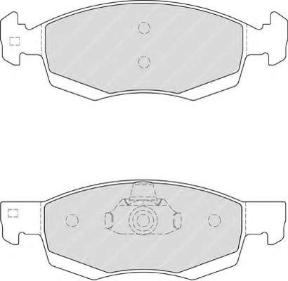 Комплект гальмівних колодок з 4 шт. дисків