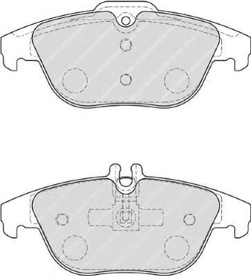 Комплект тормозных колодок, дисковый тормоз