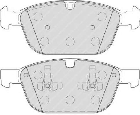 Комплект гальмівних колодок з 4 шт. дисків