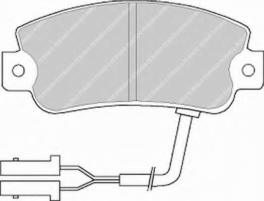 Комплект тормозных колодок, дисковый тормоз