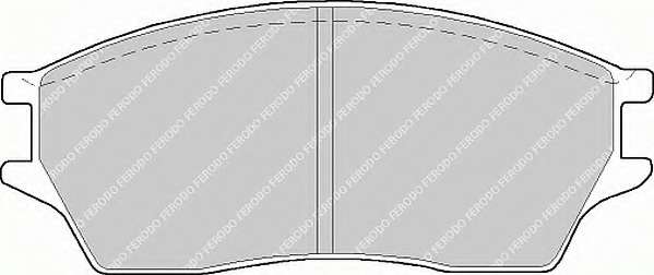 Комплект тормозных колодок, дисковый тормоз