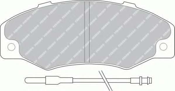Комплект тормозных колодок, дисковый тормоз