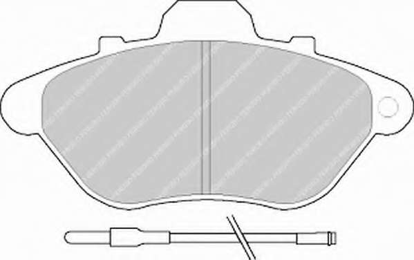Комплект тормозных колодок, дисковый тормоз