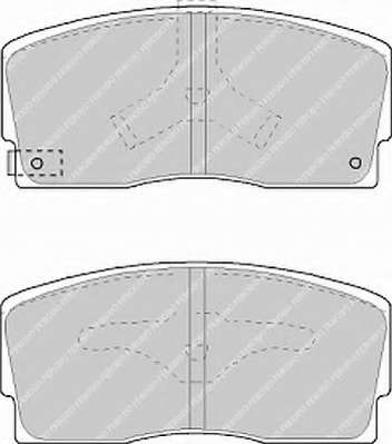 Комплект тормозных колодок, дисковый тормоз