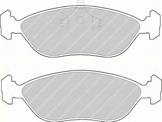Комплект тормозных колодок, дисковый тормоз