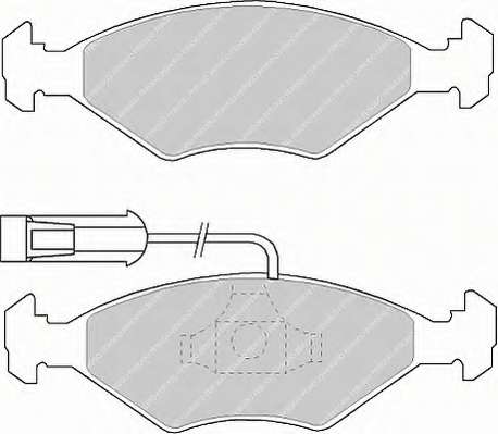 Комплект тормозных колодок, дисковый тормоз