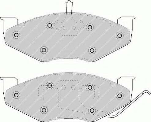 Комплект тормозных колодок, дисковый тормоз