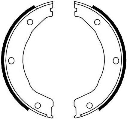 Комплект тормозных колодок, стояночная тормозная система