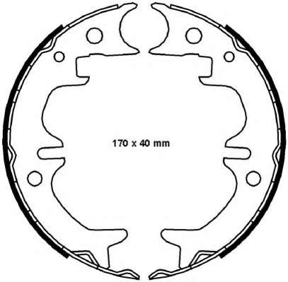 Колодки гальмівні барабанні