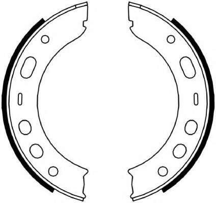 Комплект тормозных колодок, стояночная тормозная система