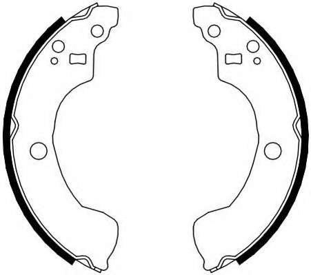 Колодки гальмівні барабанні
