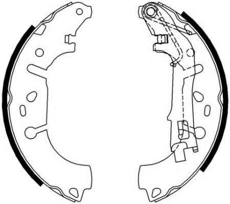 Колодки гальмівні барабанні