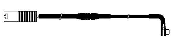 Сигнализатор, износ тормозных колодок