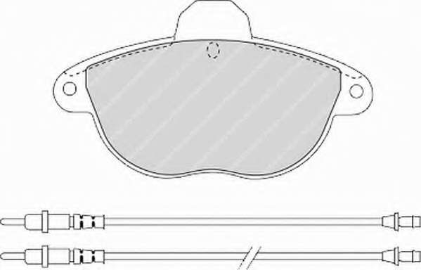 Комплект тормозных колодок, дисковый тормоз