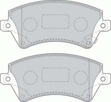 Комплект тормозных колодок, дисковый тормоз