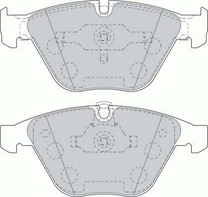 Комплект тормозных колодок, дисковый тормоз