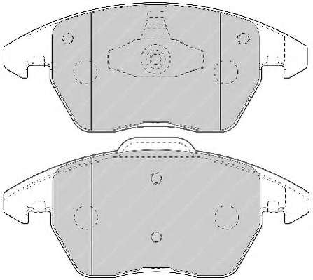 Комплект тормозных колодок, дисковый тормоз