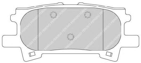 Комплект тормозных колодок, дисковый тормоз