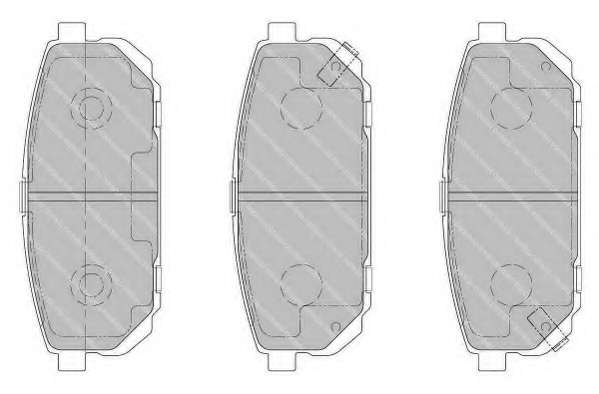 Комплект тормозных колодок, дисковый тормоз
