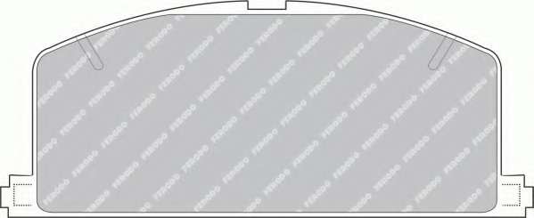 Комплект тормозных колодок, дисковый тормоз