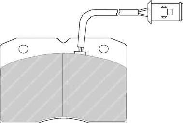 Комплект тормозных колодок, дисковый тормоз