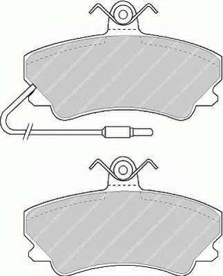 Комплект тормозных колодок, дисковый тормоз