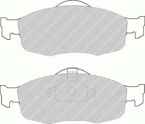 Комплект тормозных колодок, дисковый тормоз