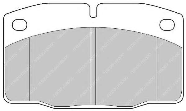 Комплект тормозных колодок, дисковый тормоз