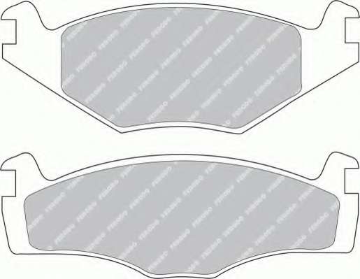 Комплект тормозных колодок, дисковый тормоз