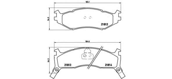 Комплект тормозных колодок, дисковый тормоз