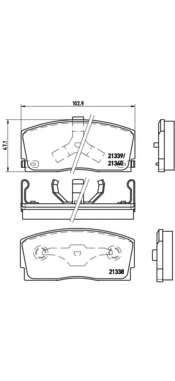 Комплект тормозных колодок, дисковый тормоз
