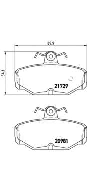 Комплект тормозных колодок, дисковый тормоз