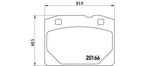 Комплект тормозных колодок, дисковый тормоз