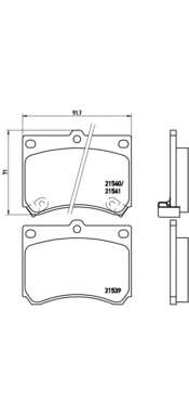 Гальмівні колодки дискові
