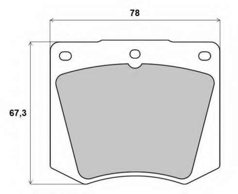 Комплект тормозных колодок, дисковый тормоз