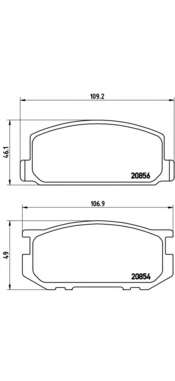 Комплект тормозных колодок, дисковый тормоз