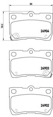 Комплект тормозных колодок, дисковый тормоз