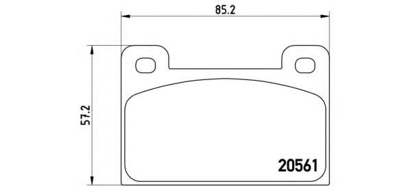 Комплект тормозных колодок, дисковый тормоз