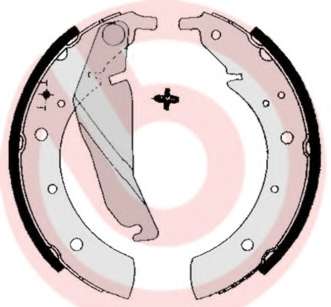 Гальмівні колодки барабанні