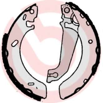 Гальмівні колодки барабанні