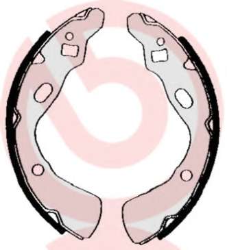 Гальмівні колодки барабанні