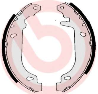 Гальмівні колодки барабанні