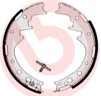 Гальмівні колодки барабанні