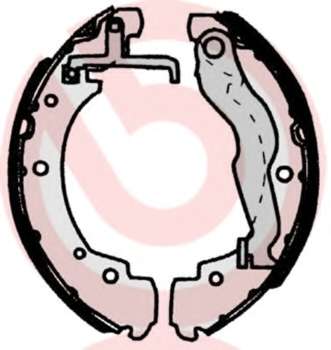 Гальмівні колодки барабанні