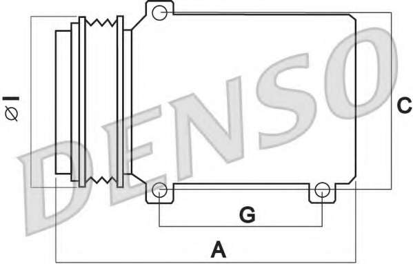 DENSO, DCP02043, Компрессор, кондиционер