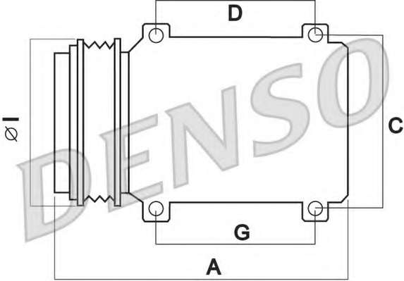 DENSO, DCP17012, Компресор кондицiонера