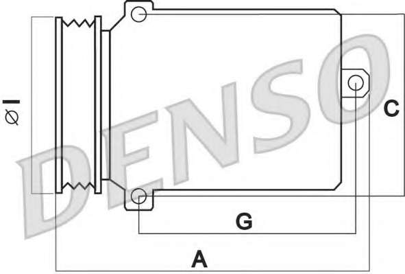DENSO, DCP17075, Компрессор, кондиционер
