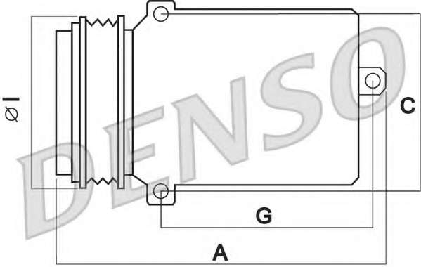 DENSO, DCP27001, Компресор кондиціонера